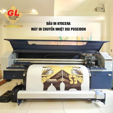 Máy in chuyển nhiệt DGI Poseidon Hàn Quốc 1.6m - Đầu in Kyocera