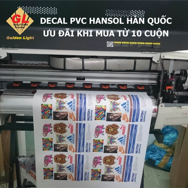 Decal PVC Hansol Hàn Quốc - Chống nhiễm màu - Bản in đẹp - Bền bỉ - Không lo thiếu hàng